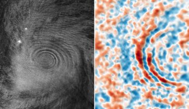 Gravity Waves From Super Typhoon Sinlaku