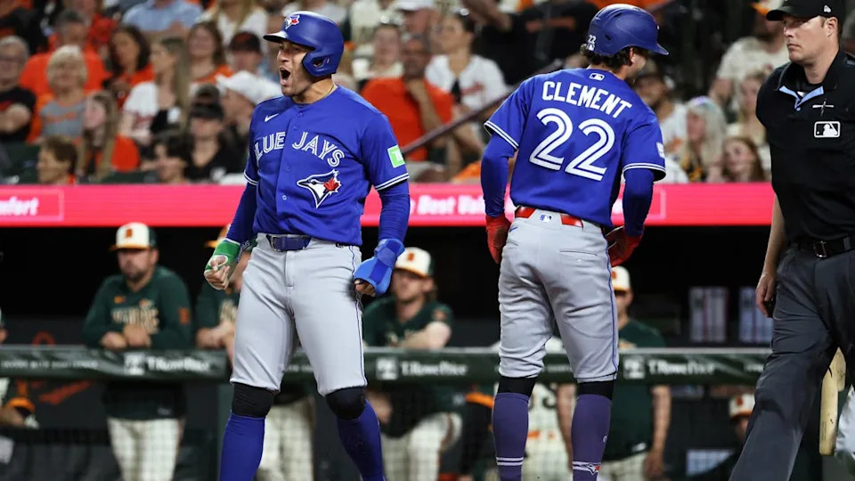 Toronto Blue Jays shortstop Ernie Clement (22) © Daniel Kucin Jr&period;-Imagn Images