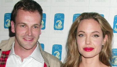 Angelina Jolie's first husband Jonny Lee Miller, 53, looks completely different in rare photo with son