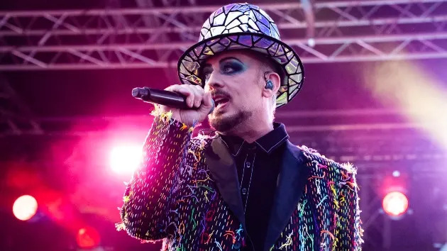 Boy George of Culture Club performs onstage during Uptown Festival at Blackheath Common on July 27, 2025 in London, England. (Photo by Lorne Thomson/Redferns)
