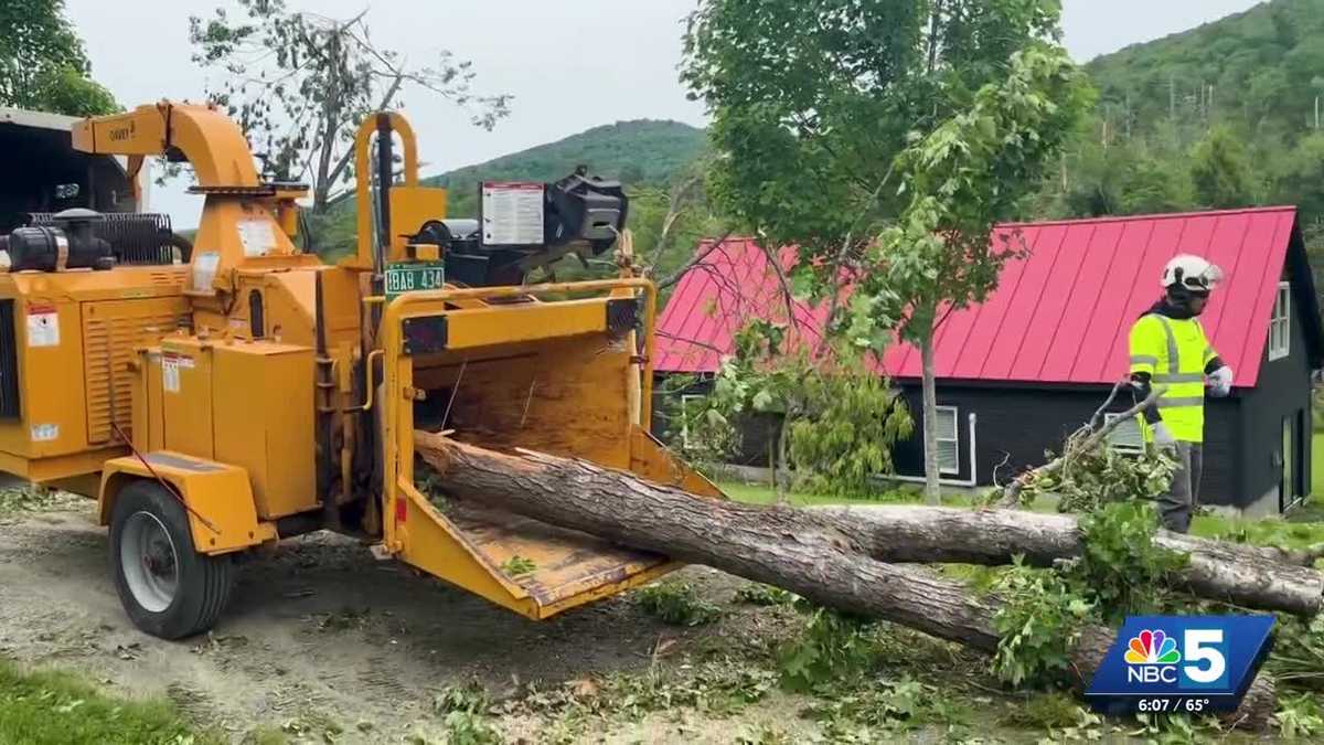 Cleanup efforts continue in Windsor County after tornado destroys parts of Woodstock
