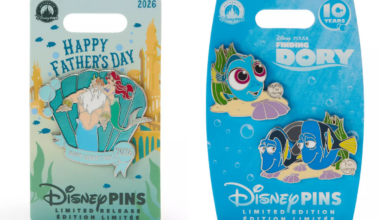 Ariel and Triton Father's Day Pin and 'Finding Dory' 10th Anniversary Pin Released Online