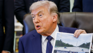 Trump says vandals damaged DC reflecting pool, authorities investigating