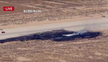 8 people on B-52 bomber that crashed in California are believed to be dead