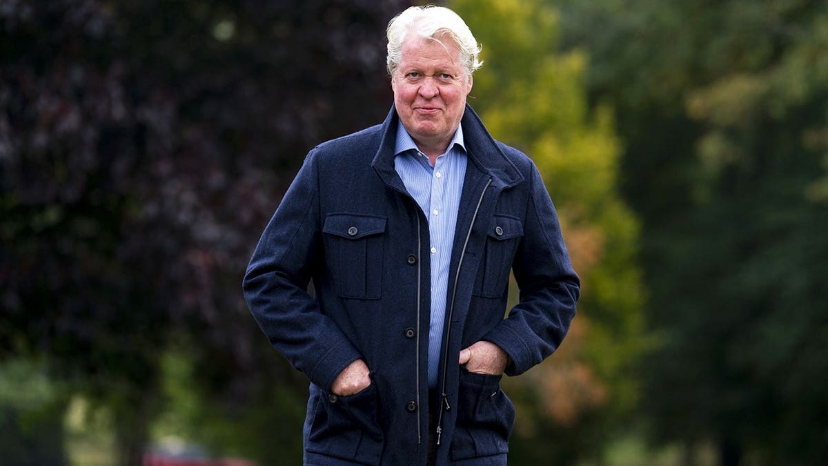 Earl Spencer meeting members of the Rock Choir at Althorp House in Northamptonshire
