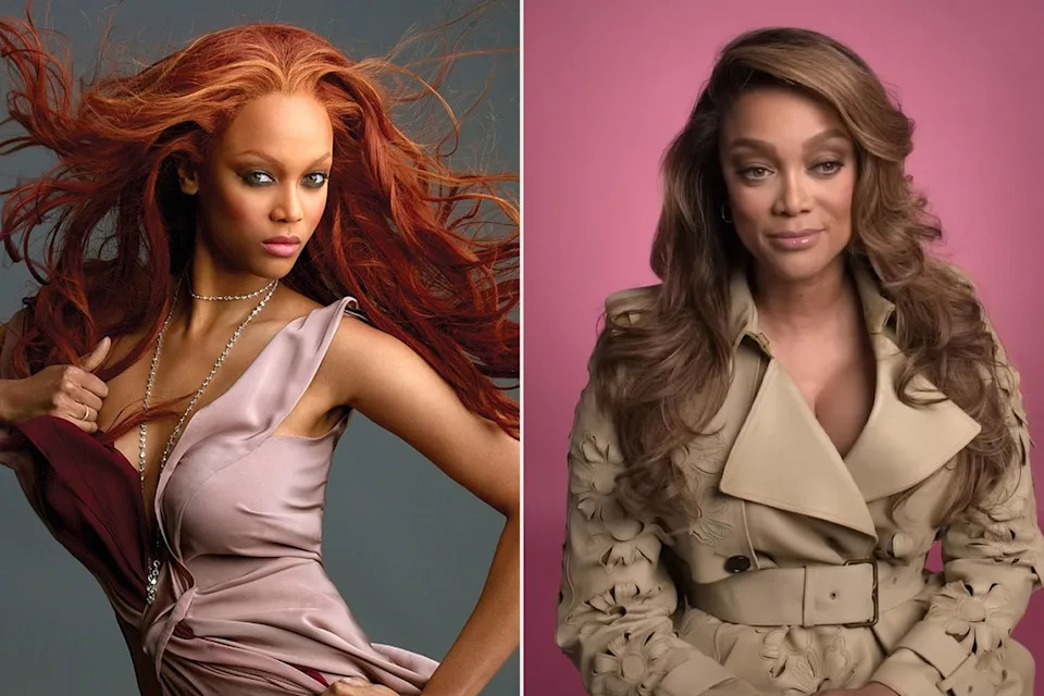 Tyra Banks on 'ANTM'; Banks in 'Reality Check'Credit: Daniel Garriga/CBS Photo Archive/Getty; Netflix