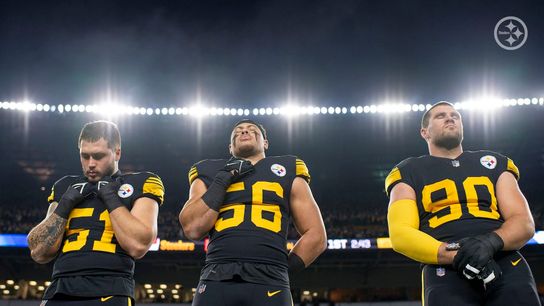Steelers TJ Watt, Nick Herbig, and Alex Highsmith Steelers TJ Watt, Nick Herbig, and Alex Highsmith
