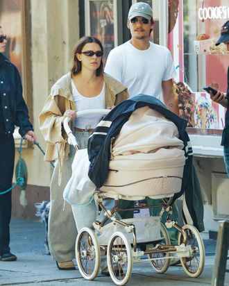 *EXCLUSIVE* Millie Bobby Brown and Jake Bongiovi Step Out as Proud Parents With Their Adopted Daughter and a Chic Stroller in New York City