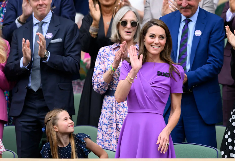 Princess Charlotte and Kate Middleton.