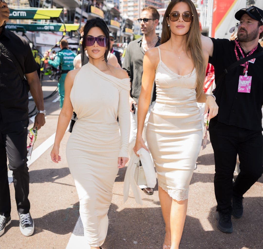 Kim Kardashian Wears Her Backless Bodycon Dress With an Unexpected Accessory