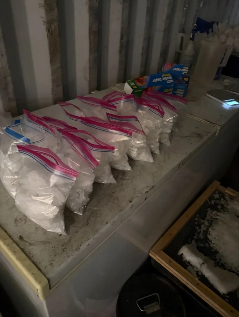The meth was being packaged for sale. City of Palmdale