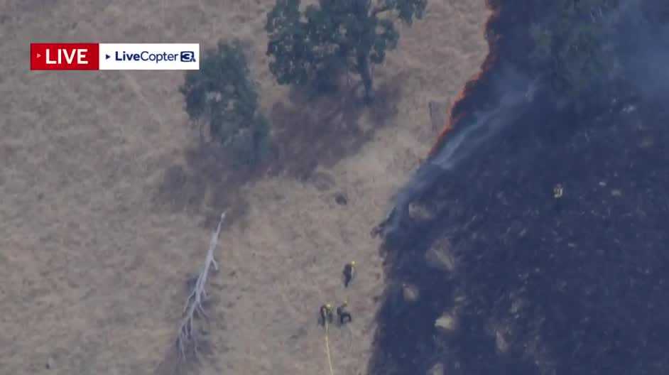 Putah Fire: Crews battle vegetation fire near Winters