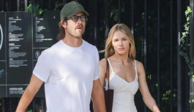 Glen Powell and Michelle Randolph Photographed Holding Hands and Kissing in New York City