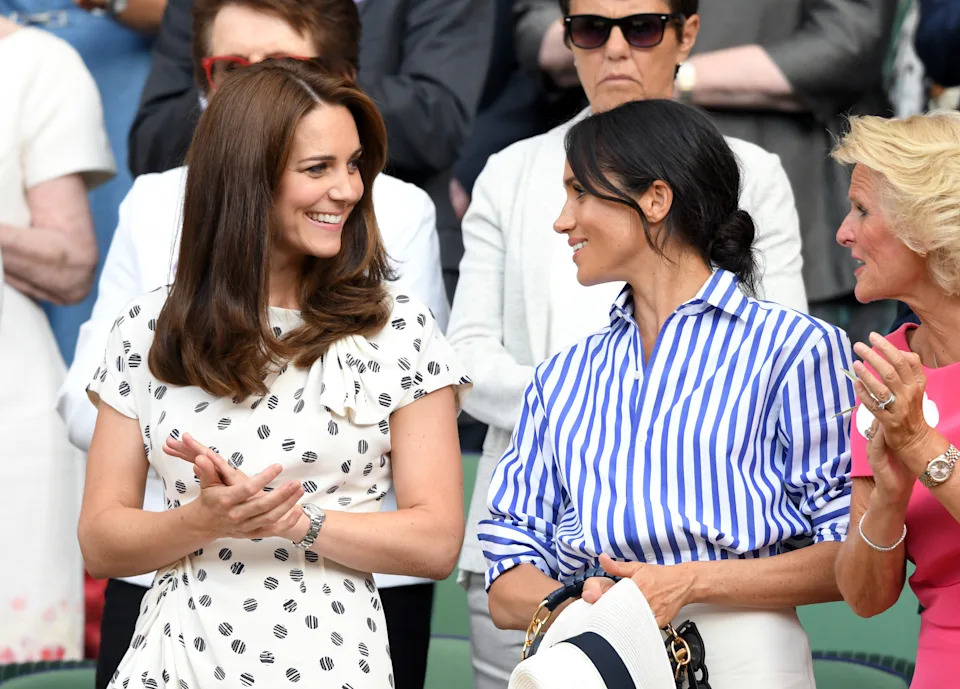 Kate and Meghan, among other spectators.