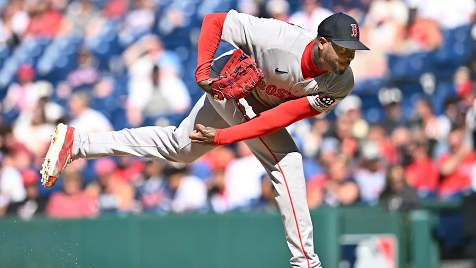 Boston Red Sox pitcher Aroldis Chapman (44).© Ken Blaze-Imagn Images