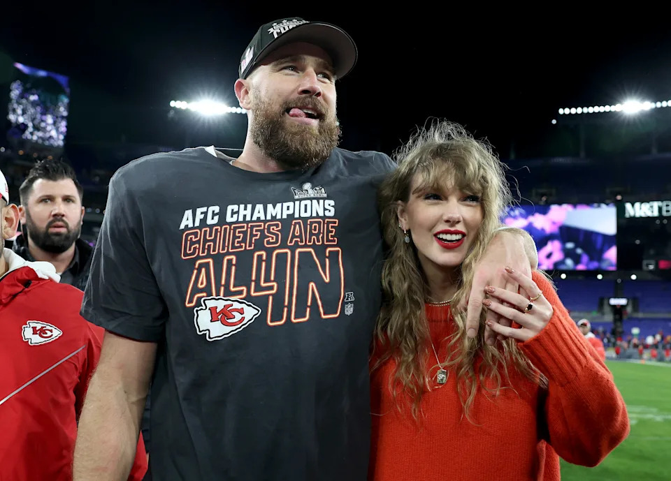 Taylor Swift and Travis Kelce (pictured here in 2024) have an NDA in place for their upcoming wedding. Getty Images