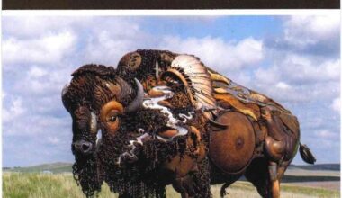 Fort Pierre accepts gifts of two historic sculptures for Tatanka Trail, Waldron Bridge Plaza areas; More sculptures in the works