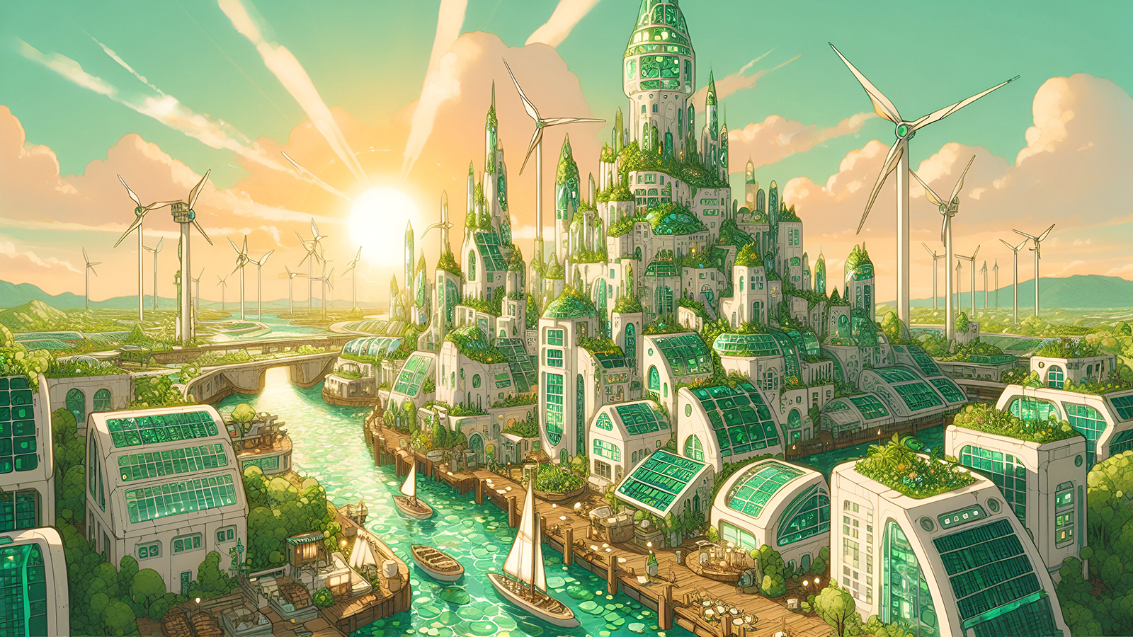 Images from an AI transmedia project