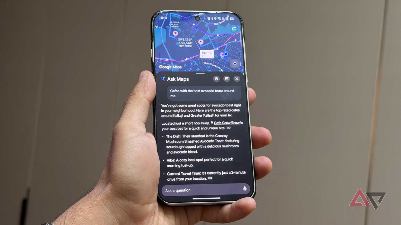 Gemini ask a question in Google Maps