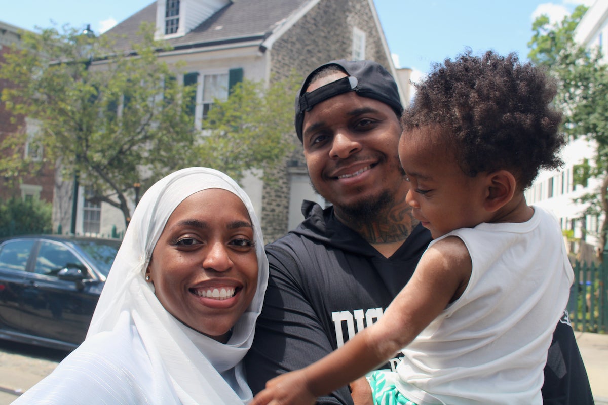 Kiyah Clark, Manny 215 and their young child