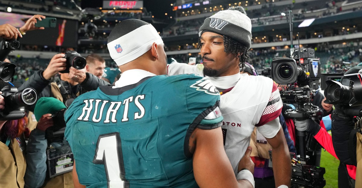 How many games on the Eagles’ schedule do they have a quarterback advantage in?