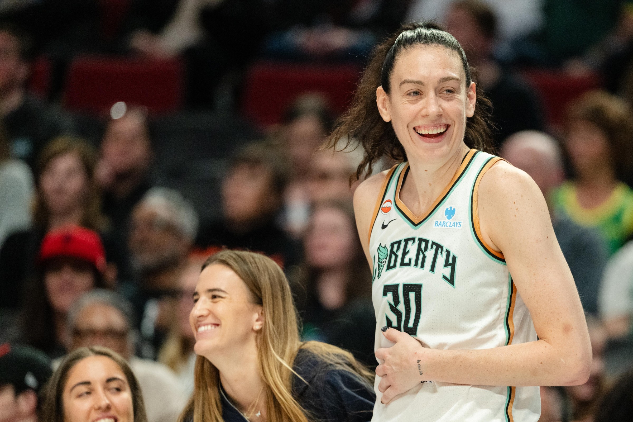Sabrina Ionescu and Breanna Stewart.