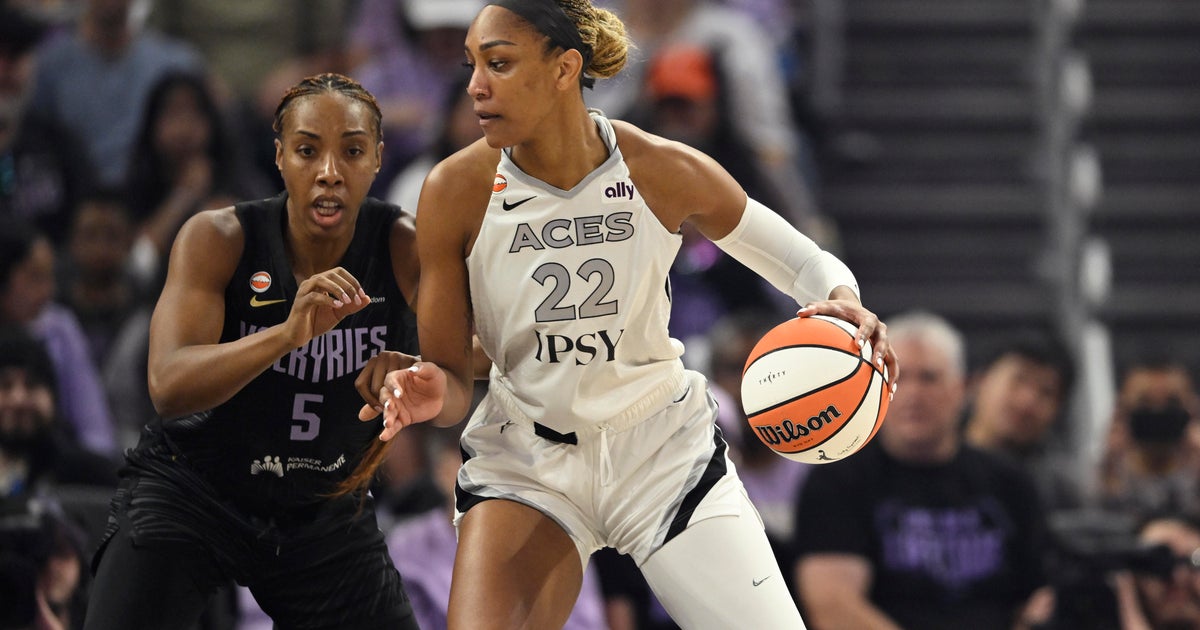 Wilson's 28 points, 15 rebounds leads Aces past Valkyries 91-81