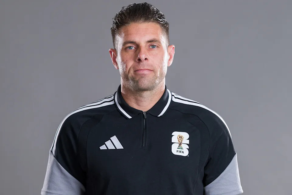Shaun Evans poses during the official FIFA World Cup 2026 portrait session in Miami on June 6.