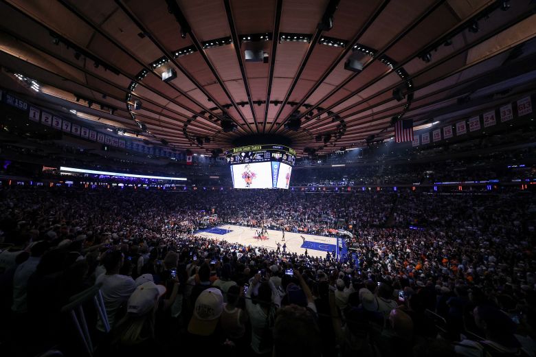 Madison Square Garden during the first quarter of Monday's NBA Finals game between the San Antonio Spurs and the New York Knicks in New York City.