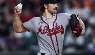 Spencer Strider exits game due to “right arm soreness”