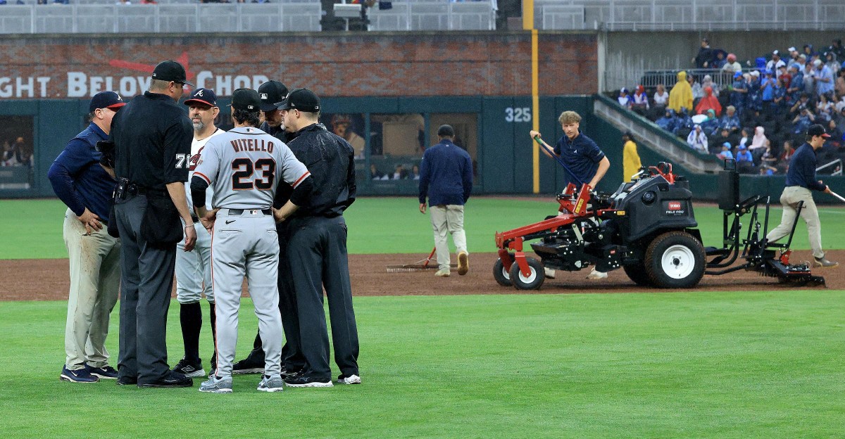 Giants vs. Braves postponed, doubleheader scheduled for Wednesday