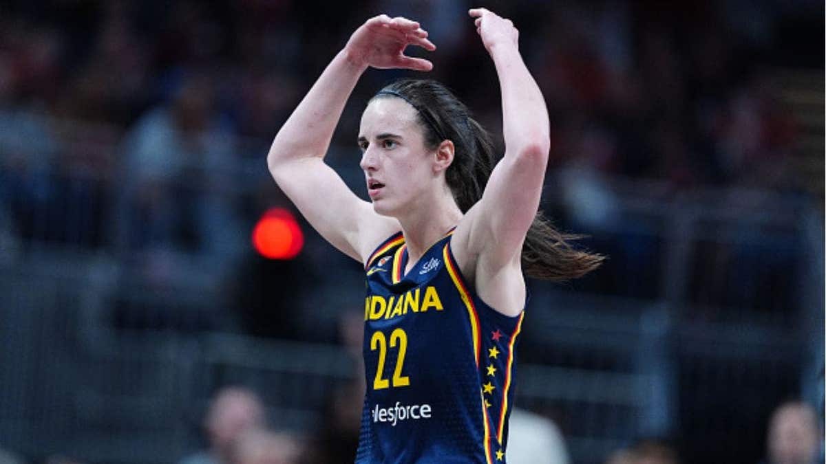 Caitlin Clark fires up the home crowd as the Fever battle the Mercury in Indianapolis. (Photo by Brian Spurlock/Icon Sportswire via Getty Images)