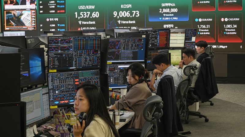 AI stocks are getting trampled. South Korean market plunges 10%
