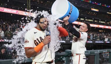 Devers, Bericoto home runs in 9th lift Giants to 2-1 win