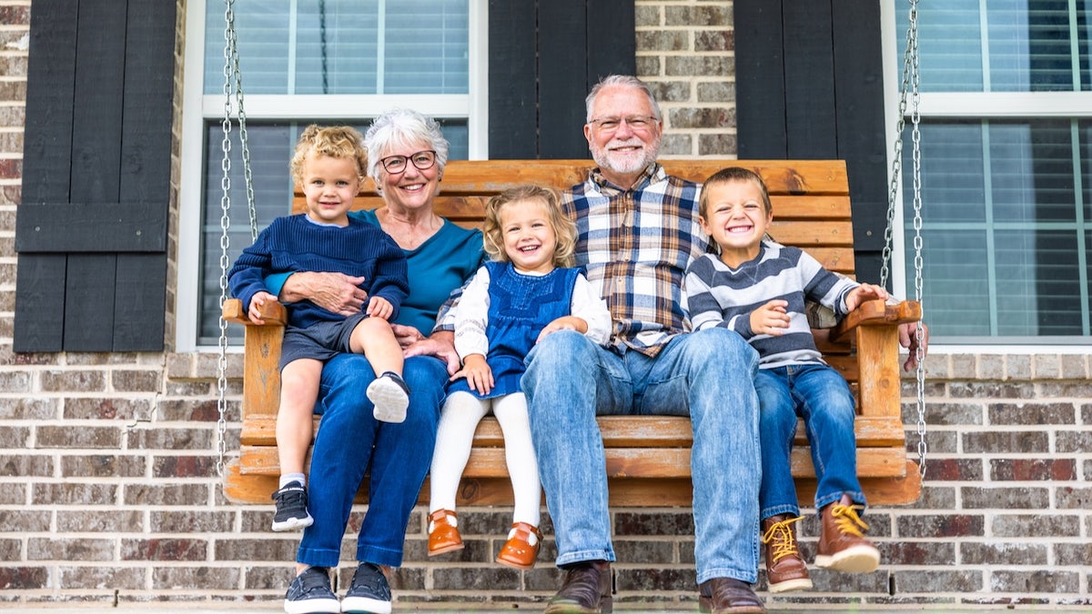 Grandparents with grandkids