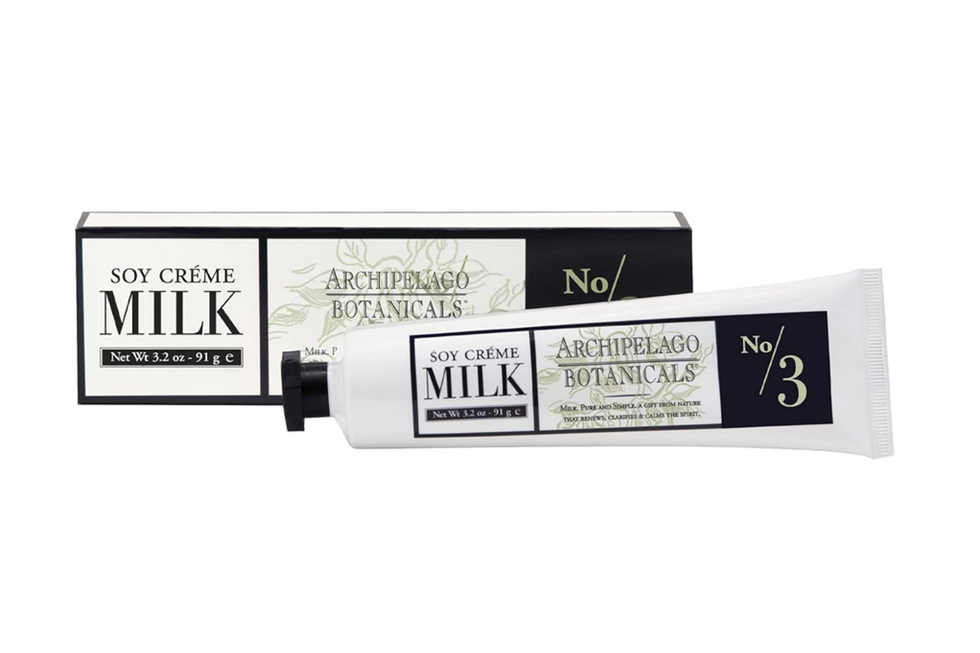 Archipelago Botanicals Soy Crème Milk hand cream in a tube and box.