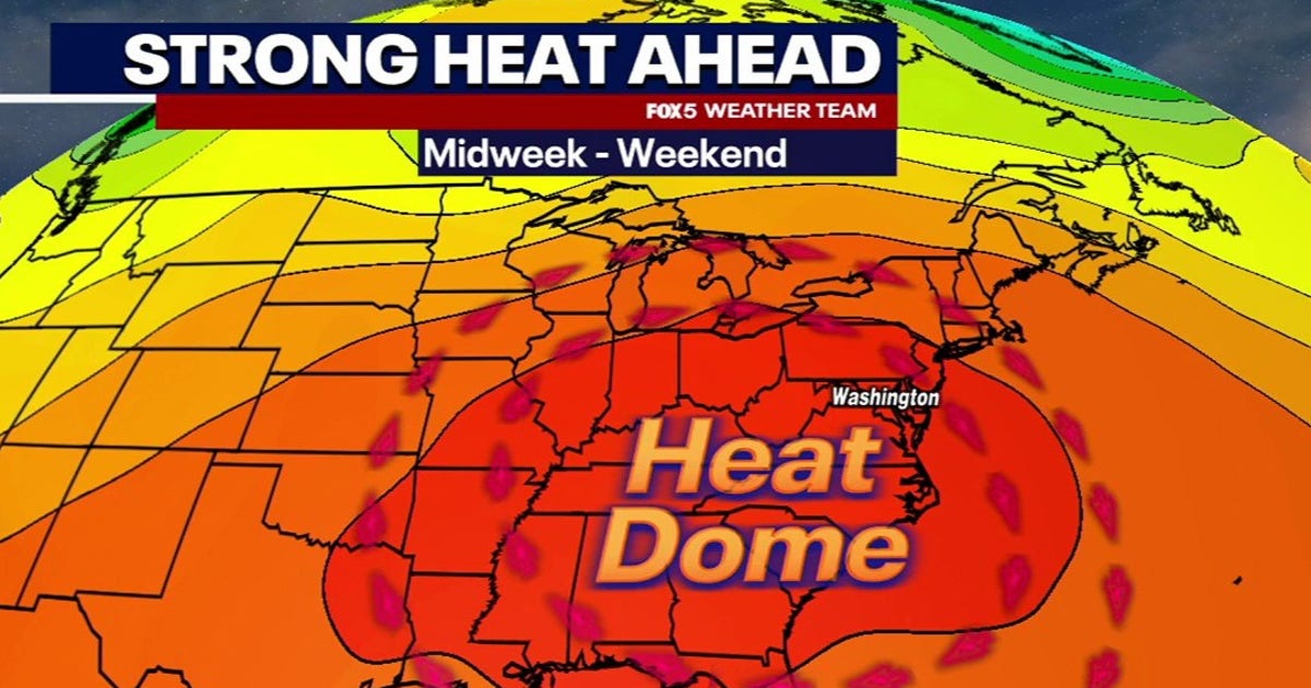 DC's heat dome will bring potentially record-breaking heat for days