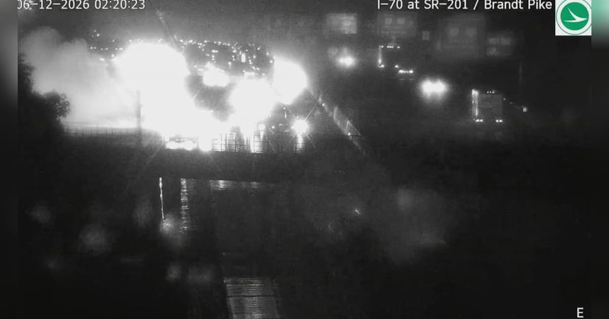 Semi fire was reported around 12:53 a.m. on I-70 between SR-201 and SR-4