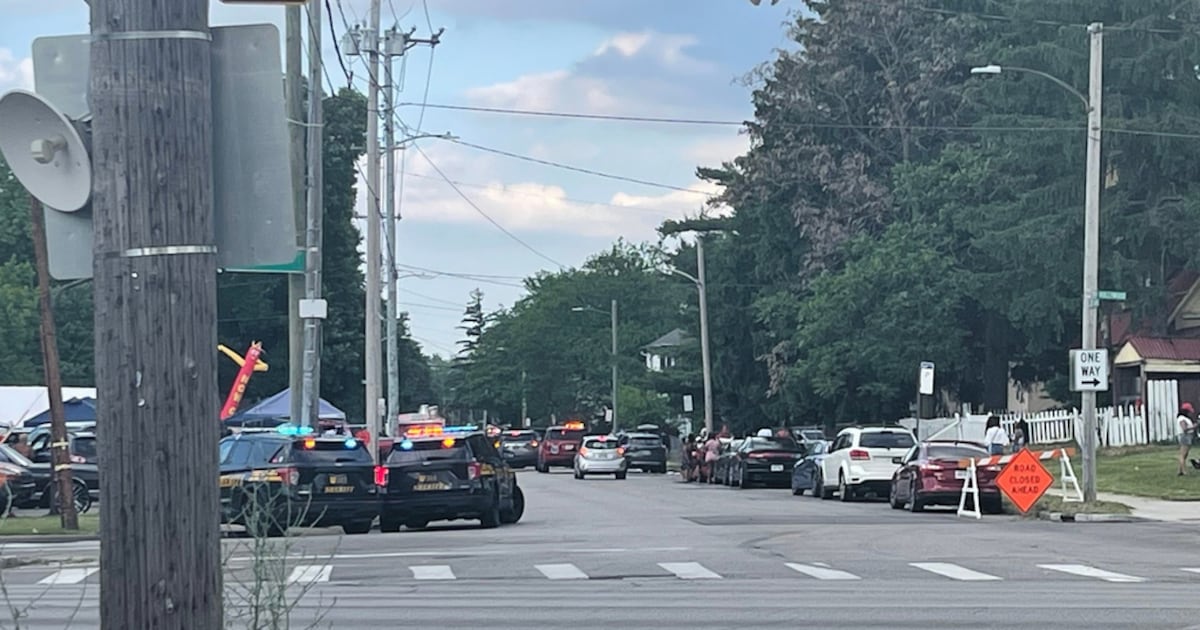 At least 12 people shot at an Ohio festival and a search for suspects is still ongoing, police say