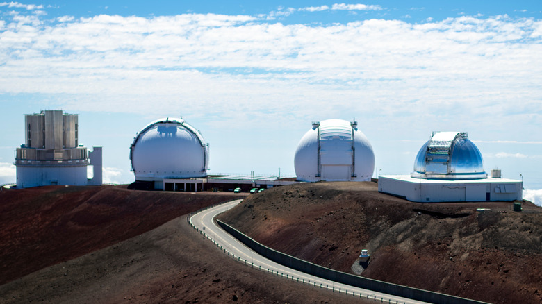 The road up Mauna Kea to Subaru Telescope