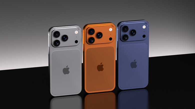 iPhone 17 Pro Max in different colors