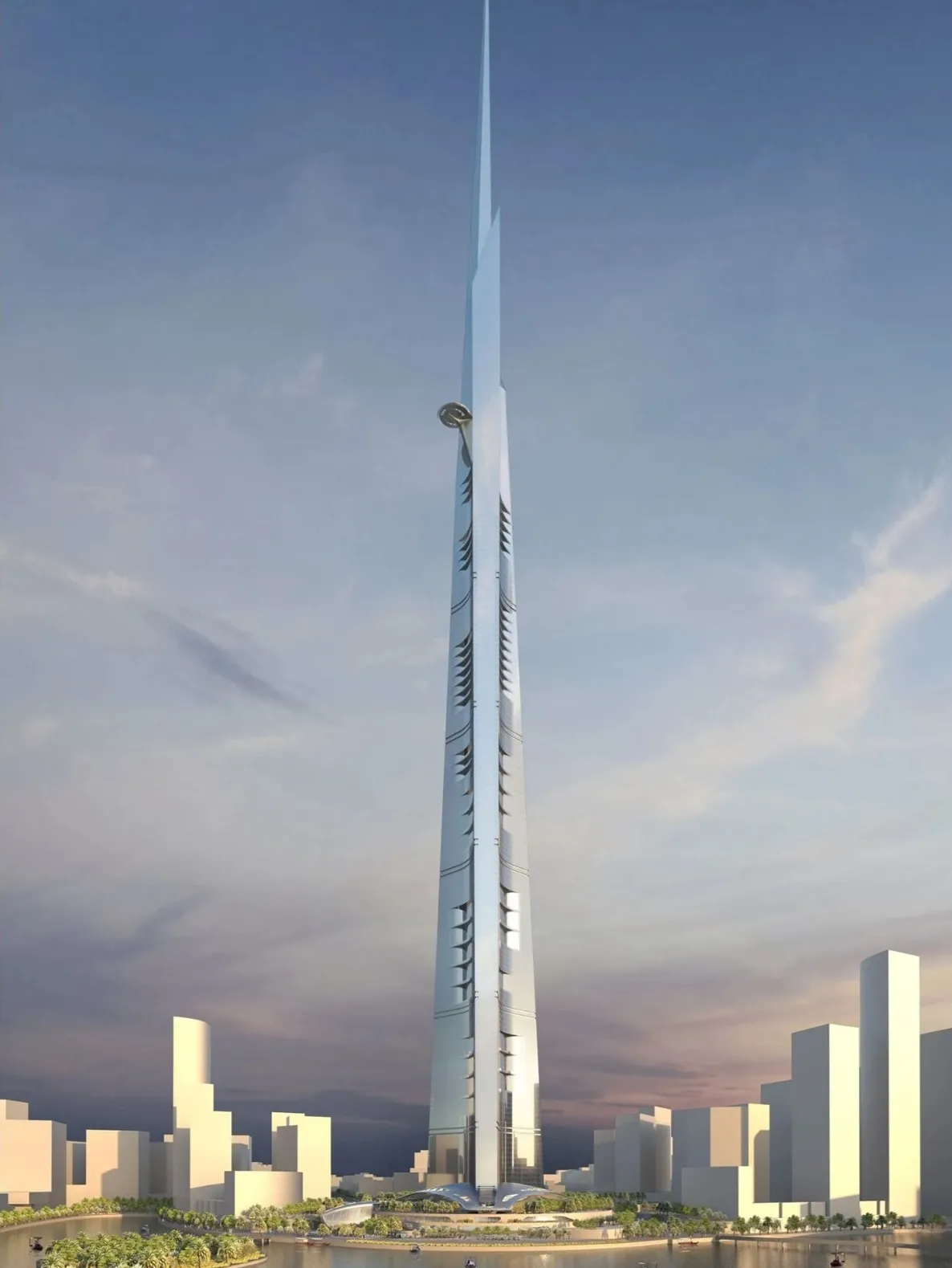 A rendering of the Jeddah Tower in Saudi Arabia.
