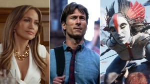 Jennifer Lopez in "Office Romance," Glen Powell in "How to Make a Killing" and Varang in "Avatar: Fire and Ash"