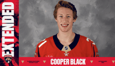 Florida Panthers Agree to Terms with Goaltender Cooper Black on a Two-Year, Two-Way Contract Extension