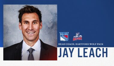Jay Leach Named Head Coach of the AHL’s Hartford Wolf Pack