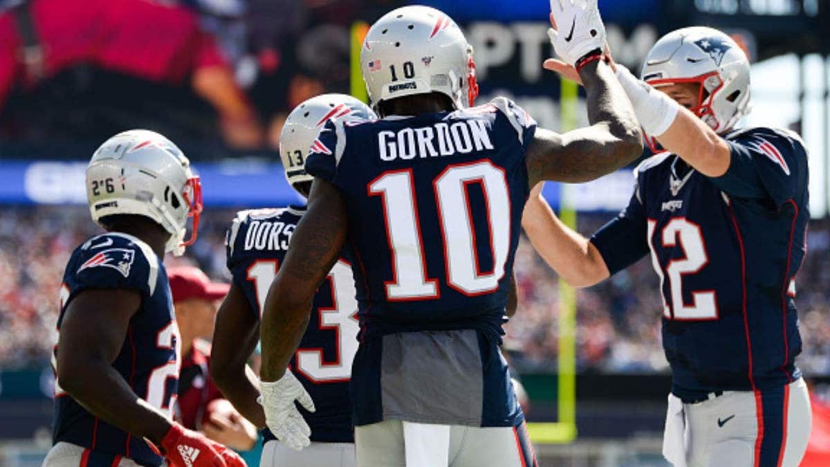 Josh Gordon shared a wild behind-the-scenes story about Tom Brady's obsessive offseason routine, and it involved living under Brady's roof. (Photo by Kathryn Riley/Getty Images)