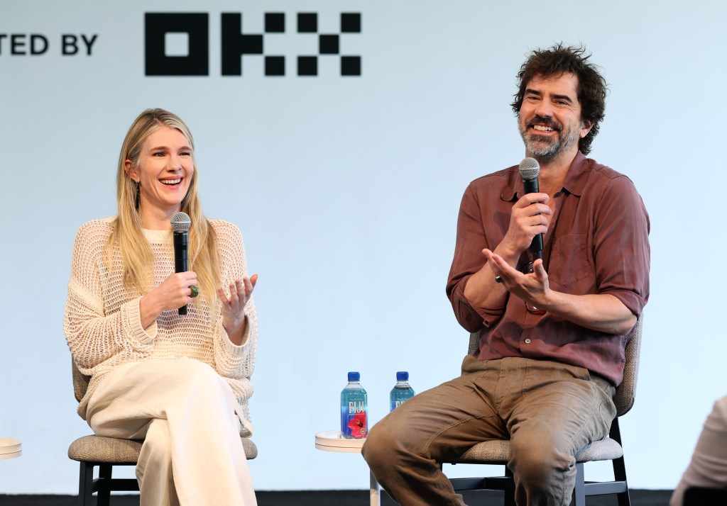 Lily Rabe and Hamish Linklater attend the 2026 Tribeca Festival 