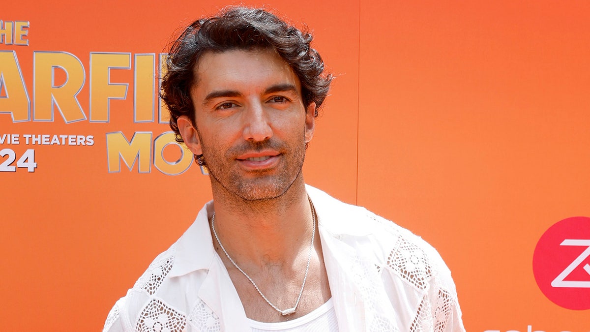 Justin Baldoni standing at the Columbia Pictures World Premiere of The Garfield Movie in Hollywood
