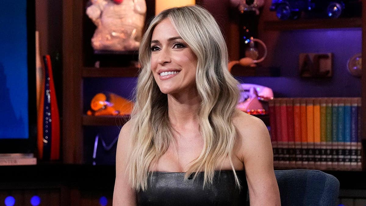 Kristin Cavallari seated on a talk show set