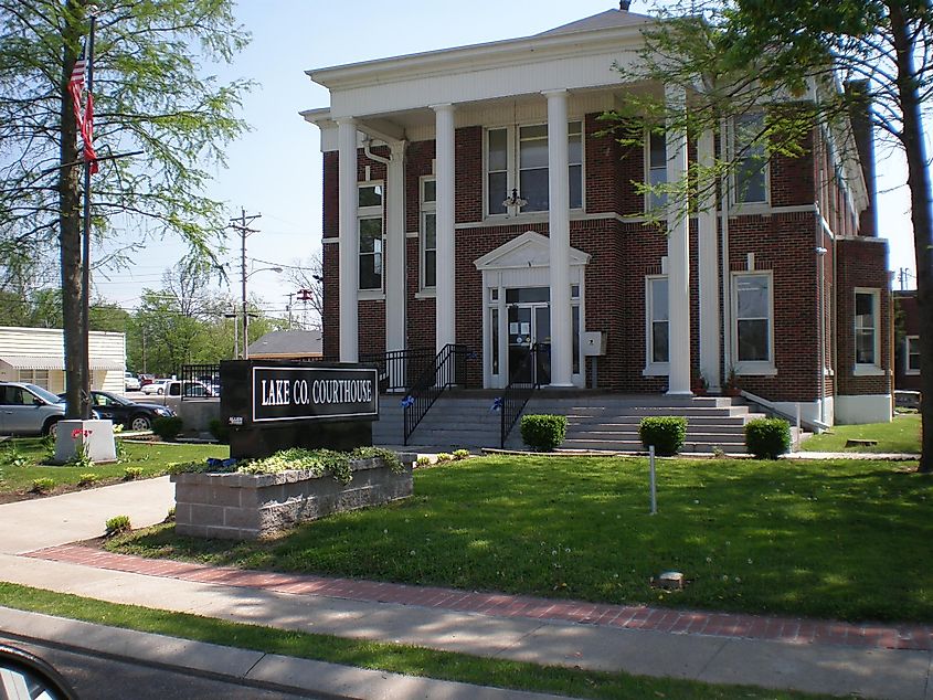 The Lake County Courthouse in Tiptonville, Tennessee